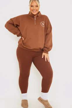Oversized Half Zip Sweater|In the Style