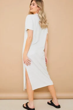 Oversized Midaxi T-Shirt Dress|In The Style Hot