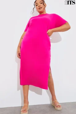 Oversized Midaxi T-Shirt Dress|In The Style Hot