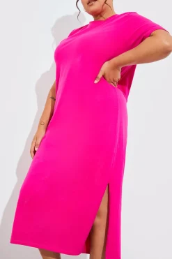 Oversized Midaxi T-Shirt Dress|In The Style Hot