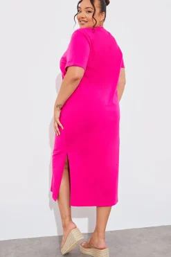 Oversized Midaxi T-Shirt Dress|In The Style Hot