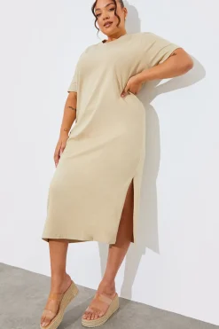 Oversized Midaxi T-Shirt Dress|In The Style Hot