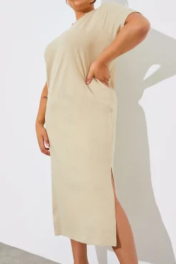 Oversized Midaxi T-Shirt Dress|In The Style Hot