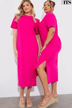 Oversized Midaxi T-Shirt Dress|In The Style Hot