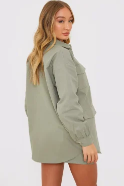 Oversized Utility Cargo Jacket|In the Style Discount
