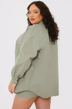 Oversized Utility Cargo Jacket|In the Style Discount
