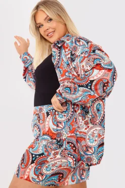 Paisley Print Mini Skirt|In the Style Hot