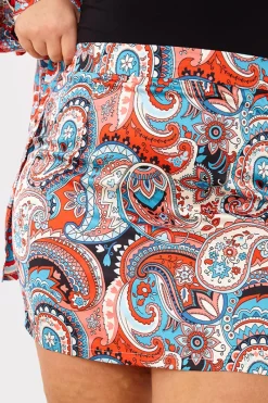 Paisley Print Mini Skirt|In the Style Hot
