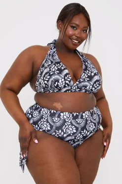 Paisley Print Tie Side Bikini Bottom|In the Style New