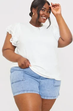 Paper Bag Denim Short|In the Style Hot