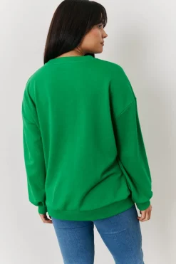 Paris Embroidered Slogan Sweatshirt|In the Style Sale