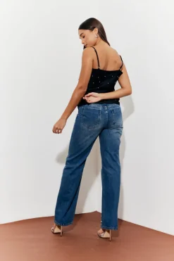 Pearl Embellished Jeans|In The Style Best