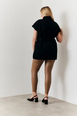 Perfect Sculpting High Waisted Leather Look Leggings|In The Style Clearance