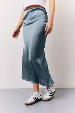 Satin Midaxi Skirt|In The Style Clearance