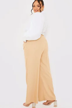 Pin Stripe Wide Leg Trousers|In The Style Online