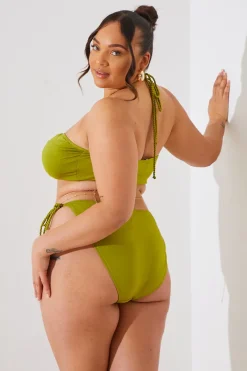 Plait Detail Halter Neck Bikini Top|In the Style Clearance