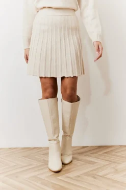 Pleated Co-Ord Mini Skirt|In The Style Sale