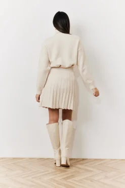 Pleated Co-Ord Mini Skirt|In The Style Sale