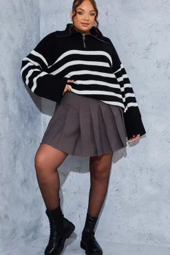 Pleated Mini Skirt|In the Style Online