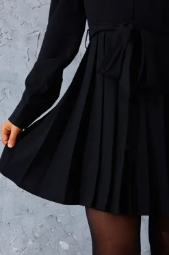 Pleated Shirt Dress|In the Style Hot