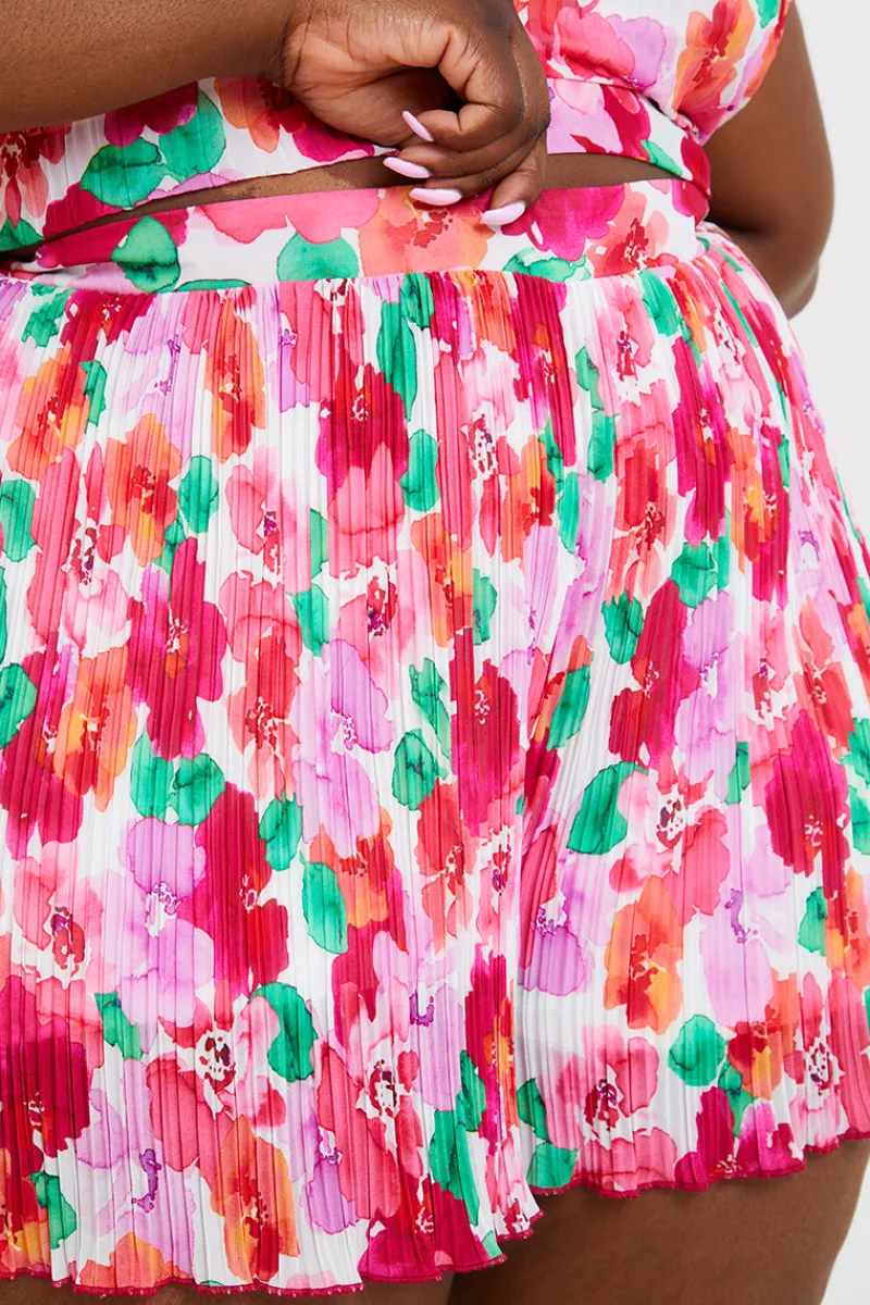 Pleated Shorts|In the Style Online
