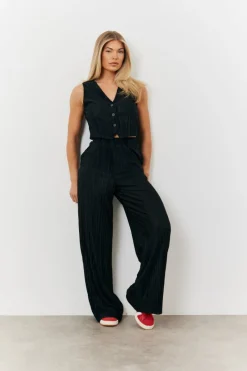 Plisse Co-Ord Waistcoat|In The Style Best