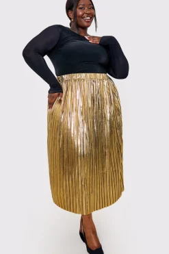 Plisse Maxi Skirt|In the Style Sale