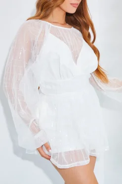 Premium Sequin Playsuit|In The Style Outlet