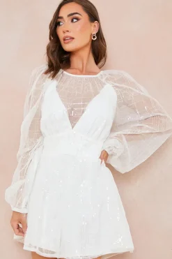 Premium Sequin Playsuit|In The Style Outlet