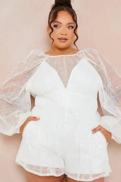 Premium Sequin Playsuit|In The Style Outlet