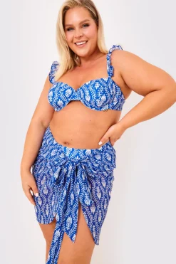 Printed Chiffon Mini Wrap Sarong|Billie Faiers Clearance
