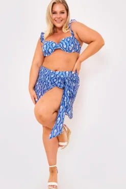 Printed Chiffon Mini Wrap Sarong|Billie Faiers Clearance