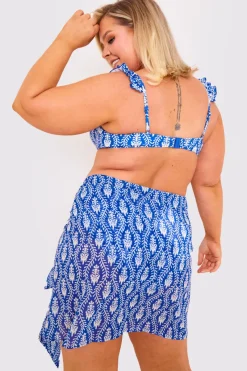 Printed Chiffon Mini Wrap Sarong|Billie Faiers Clearance