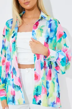 Printed Co-Ord Shirt|In the Style Online