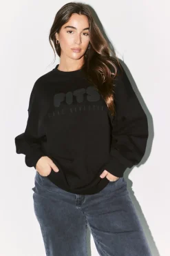 Printed Crew Neck Sweatshirt|Fits New