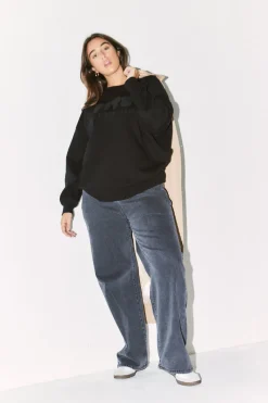 Printed Crew Neck Sweatshirt|Fits New