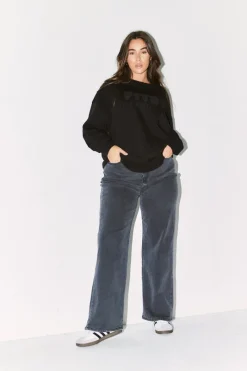 Printed Crew Neck Sweatshirt|Fits New