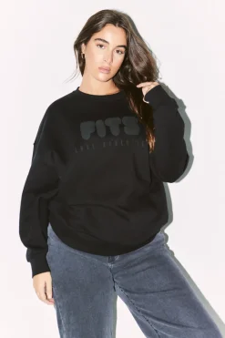Printed Crew Neck Sweatshirt|Fits New