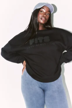 Printed Crew Neck Sweatshirt|Fits New