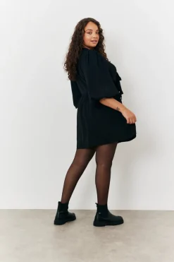 Puff Sleeve Bow Detail Mini Dress|In the Style Hot