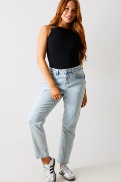 Racer Neck Double Layer Slinky Bodysuit|In The Style Best