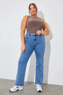 Racer Neck Double Layer Slinky Bodysuit|In The Style Best