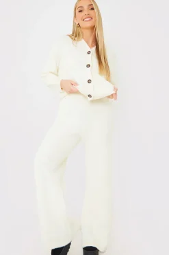 Recycled Fluffy Knitted Co Ord Trouser|In the Style Hot