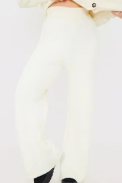 Recycled Fluffy Knitted Co Ord Trouser|In the Style Hot
