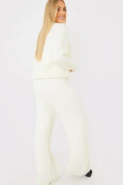 Recycled Fluffy Knitted Co Ord Trouser|In the Style Hot