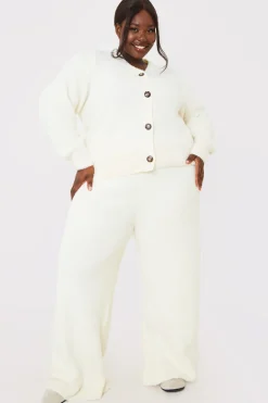 Recycled Fluffy Knitted Co Ord Trouser|In the Style Hot