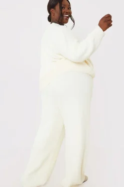 Recycled Fluffy Knitted Co Ord Trouser|In the Style Hot