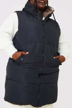 Recycled Longline Reversible Gilet|In the Style Discount