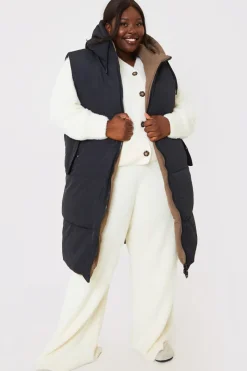 Recycled Longline Reversible Gilet|In the Style Discount