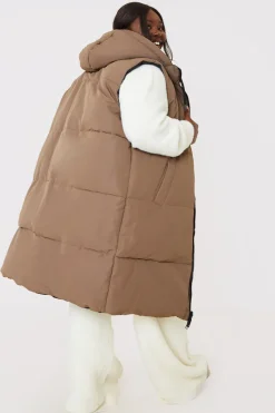 Recycled Longline Reversible Gilet|In the Style Discount